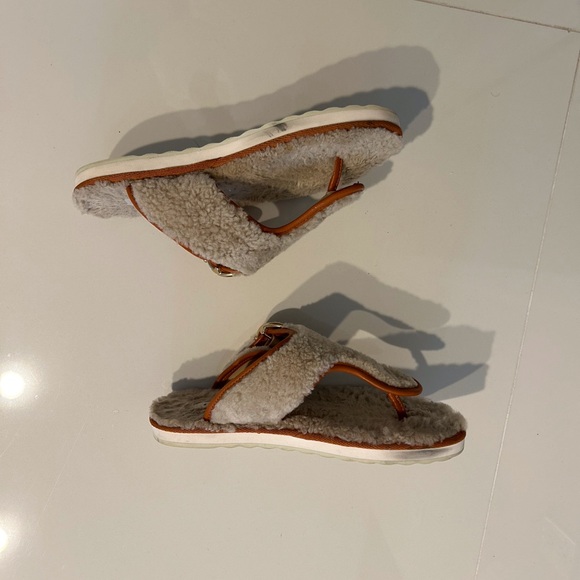 Coach Holie Shearling Flip Flops - Picture 5 of 7